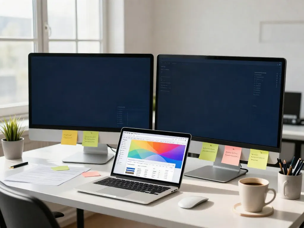 Content strategist analyzing instant indexing data in a modern workspace.